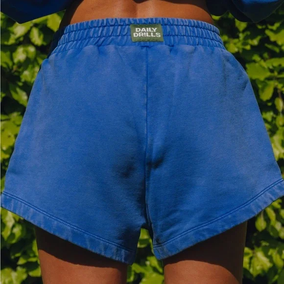 Daily Drills super shorts- sun bleached cobalt. Size M/L NWT!! - Picture 2 of 2